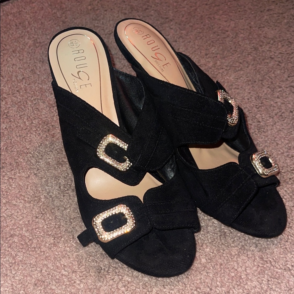 Black Women's Slide Sandals